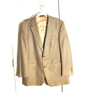 Hart Schaffner & Marx Silk Wool Blend Houndstooth Blazer sz 41R